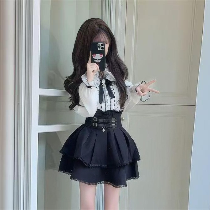 Japanse Gothic Y2k Lolita Stij - Blouse Off Shoulder recensie en prijs