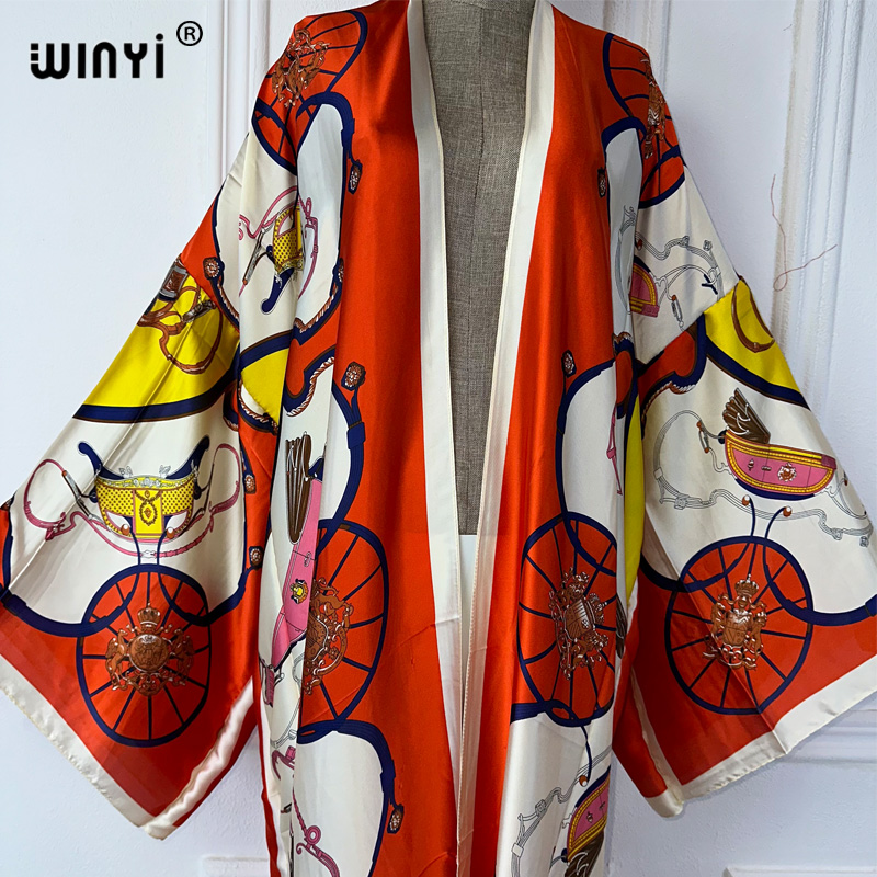 WINYI Boho Print Kimono Zomer  - Cover Up Kaftan recensie en prijs