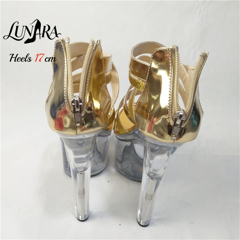 17 cm/7 inch goud metallic str - Sandal Strappy Heeled recensie en prijs