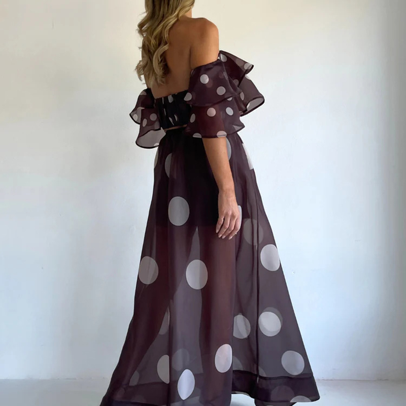 Dames korte mouwen lange rok 2 - Romper Floral Print recensie en prijs