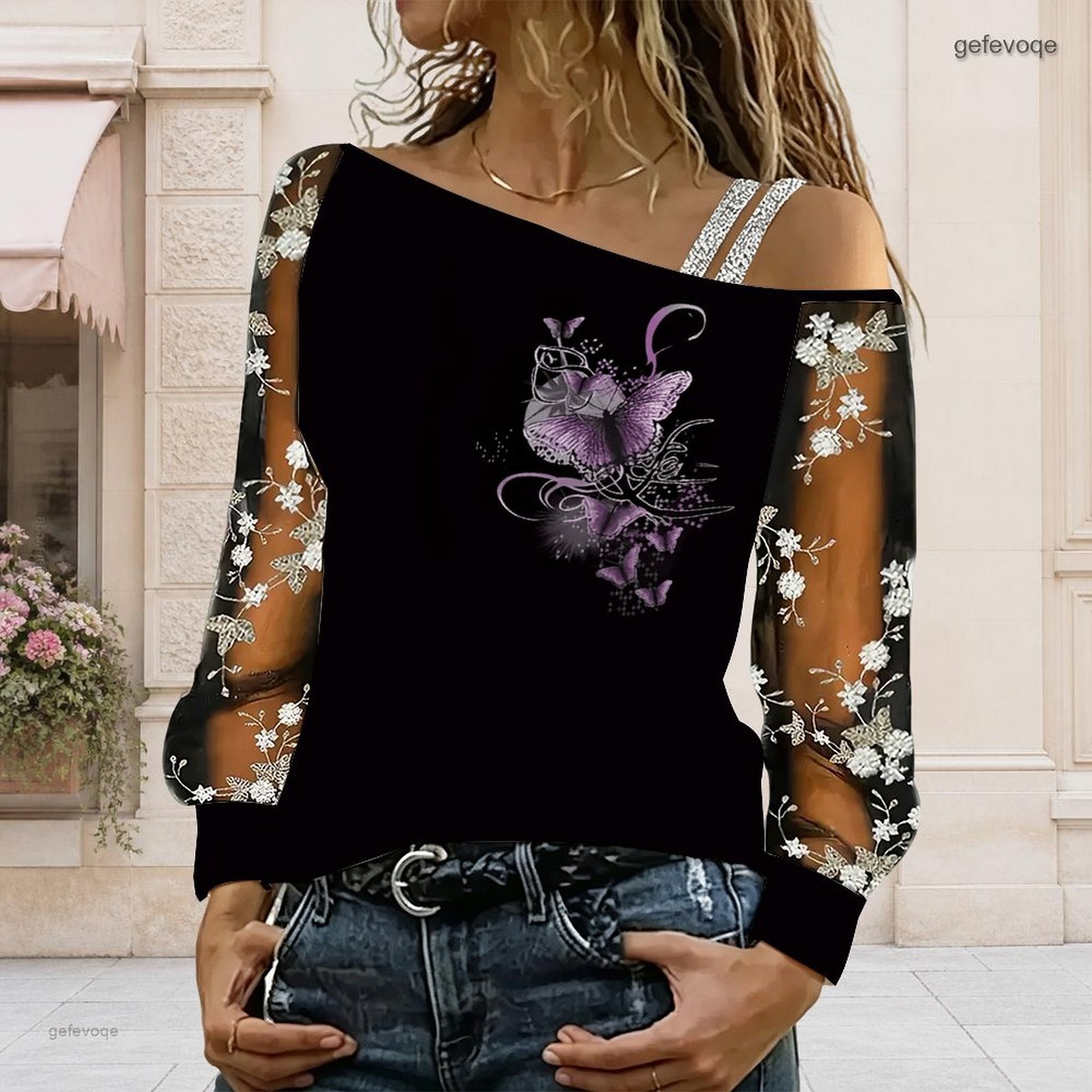 Dames off-shoulder blouse, asy - Blouse Off Shoulder recensie en prijs