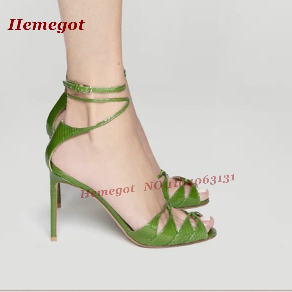 Groene sandalen met bandjes en - Sandal Strappy Heeled recensie en prijs
